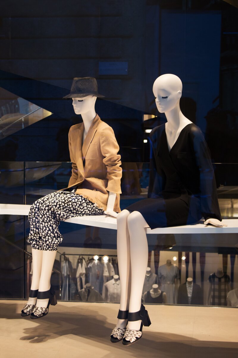 Max Mara store in Milan featuring the Spring Collection of 2015