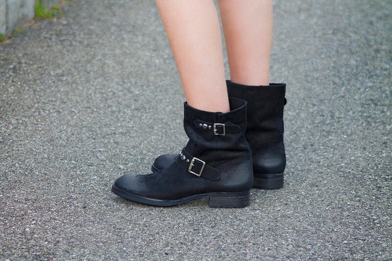 Fashion blogger Aurora Berill wearing Primadonna ankle leather boots